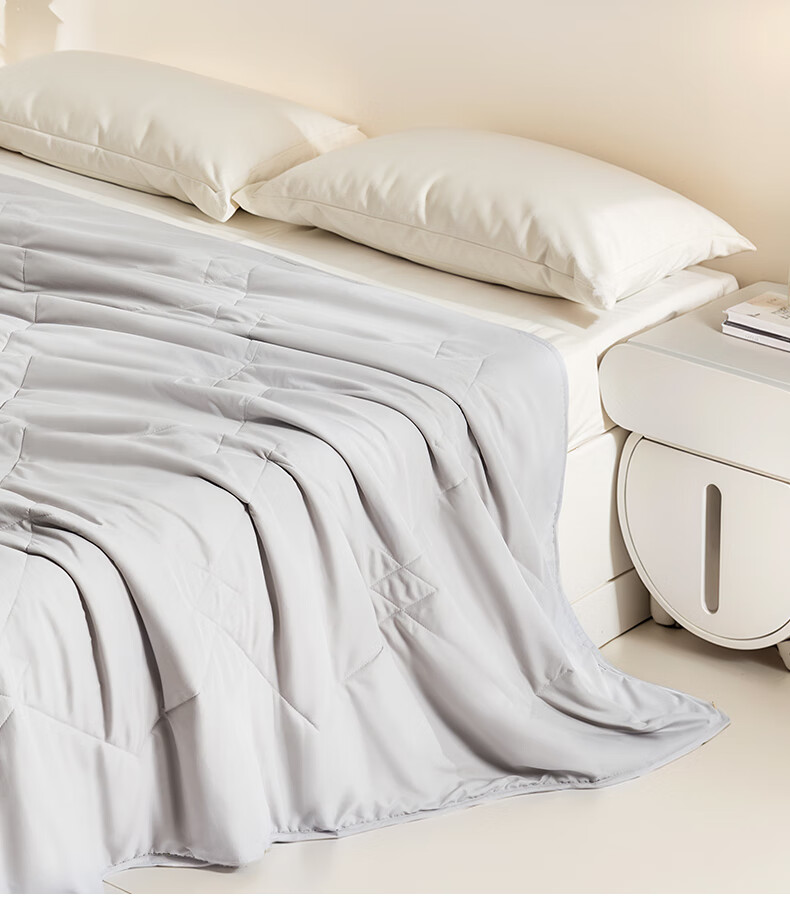 FUANNA × JINGDONG Custom Summer Cooling Quilt, Single-Person Washable Air Conditioning Blanket, Antibacterial Thin Quilt, Approximately 2.6 Jin (1.3 Kg), 203×229cm 9