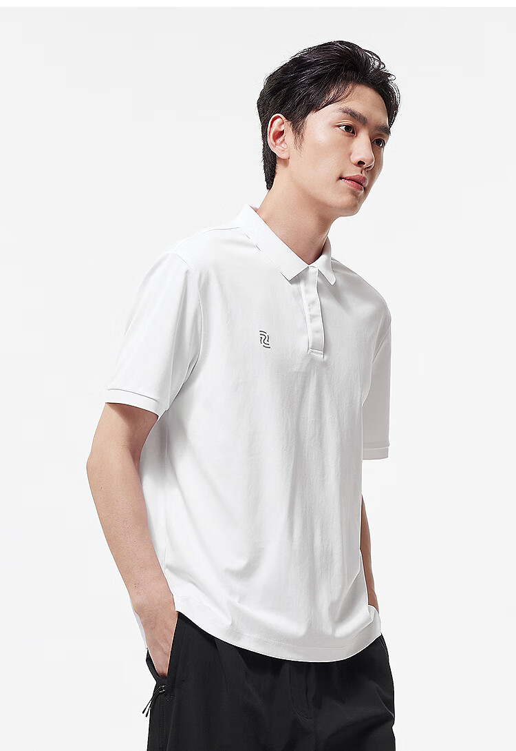 Semir Senrou Men's Summer Basic Business Commuter Style Knitted Crisp Short Sleeve Polo Shirt 101325115109 4