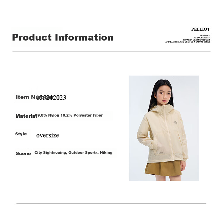 Pelliot [Xiao Sen Lin] Outdoor Children's Sun Protection Clothing, Summer Lightweight, Boys And Girls Sun Protection Jacket, 135212023, Purple, Size 160 17