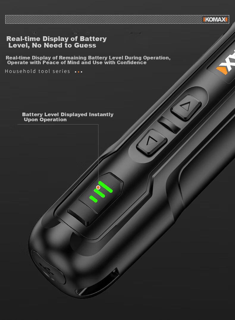 KOMAX Electric Screwdriver, Household Small Rechargeable Electric Screwdriver, Electric Drill Driver Tool Set, Mini Automatic Screwdriver 13