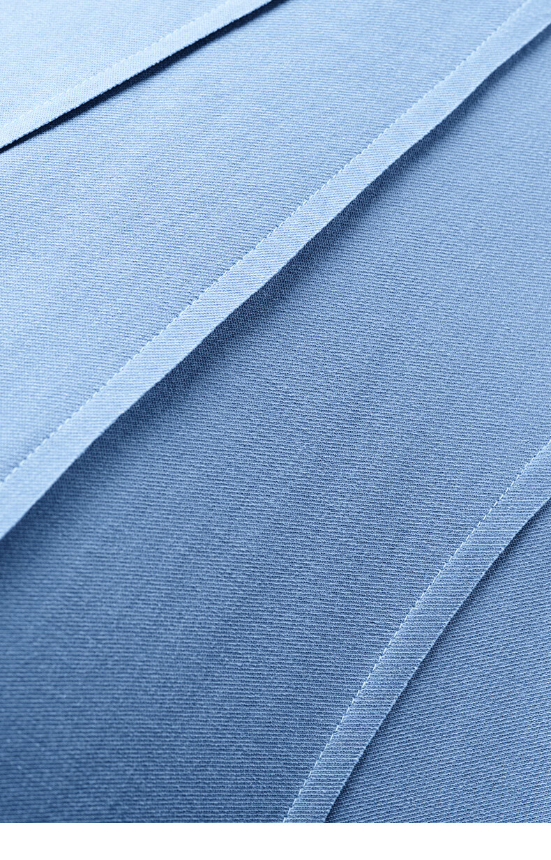 YANYEE Solid Color Vest Dress 2025 Summer Premium Blue Waist-Cinched Over-the-Knee Work Dress Blue M 20