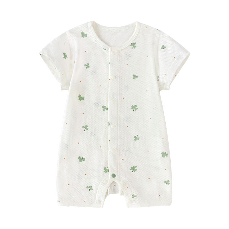 Babylove Infant Short-Sleeve Bodysuit, Summer Pure Cotton Mesh Breathable Baby Clothes, Romper, Fresh Thin Summer Outfit