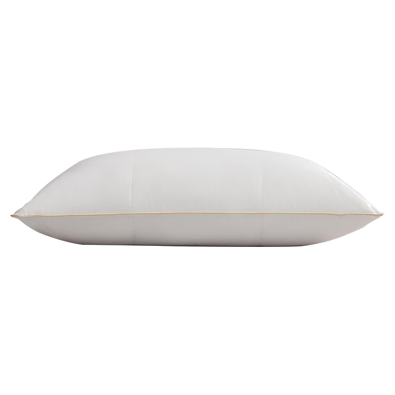 Mercury Home Textiles Down Pillow 95% White Goose Down 100-Thread Count Cotton Five-Star Hotel Plush Antibacterial Soft Medium Pillow Single Piece