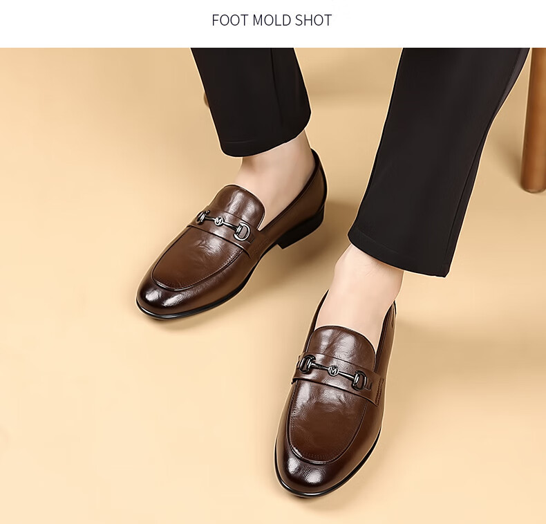 MULINSEN Men's Business Casual Slip-On Loafers Formal Wedding Shoes SHW851050 16