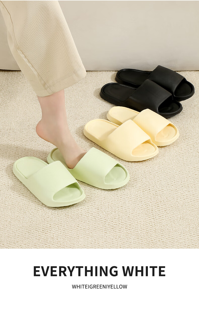 FOOTOPPO EVA Minimalist Summer Slippers for Men and Women Non-Slip Home Bathroom Sandals Comfortable Soft Sole Slippers 13