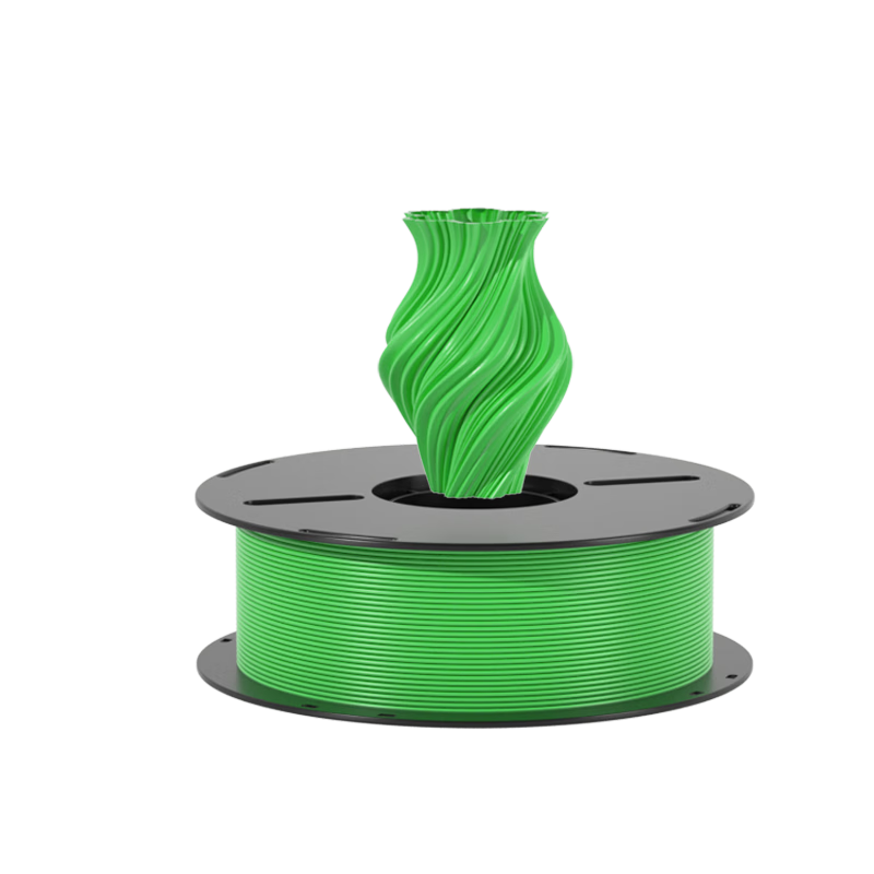 INNCLOUD 3D Printing Filament PLA+, Suitable for Tuozhu/Chuangxiang Sanwei/Aileku/Zongwei Lifang/Jiguang Erwo 3D Printers, Green Thread Material, 1kg