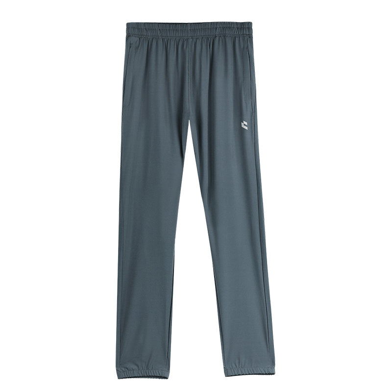 BURUITE Men's Summer Sports Pants Ice Silk Quick-Dry Lightweight Casual Fitness Running Loose Cropped Woven Pants for Physical Exam