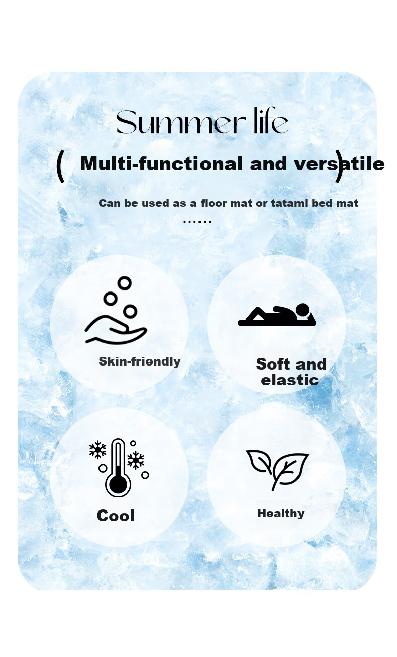 Wuyinliangpin Cooling Bean Mattress Cover, Sleeping Pad, Floor Mat, Tatami Cooling Mat Cover, 1.8x2 Meters 2
