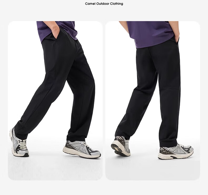 CAMEL Outdoor Quick-Dry Pants for Women, Paratrooper Trousers, Breathable And Sweat-Wicking High-Elasticity Hiking Mountaineering Sports Long Pants for Men, Size S 14