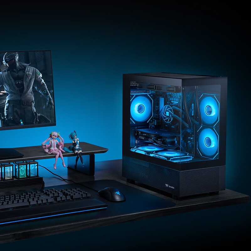 NINGMEI I5-13600KF, RTX 5060 Ti, 16GB RAM, 1TB Storage, Designer Gaming Desktop Computer, Complete Set of Components