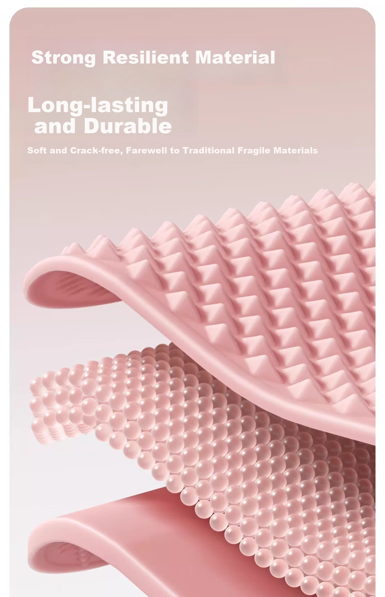 BOSHUJIAN Soft Silicone Pressure Plate, Ultra-Slow Running Foot Massage Pad, In-Place Foot Stomp Acupoint Dredging Toe Pressure Plate 7
