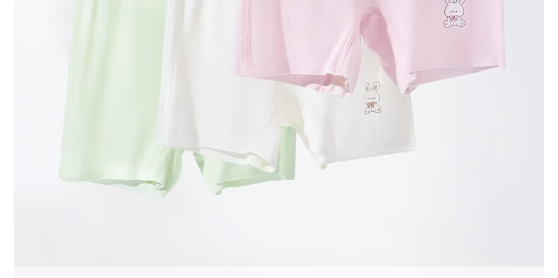 Niduoxiong Girls' Safety Shorts, Summer Thin Modal Underwear for Girls, Anti-Exposure Two-In Base Layer Pants 32