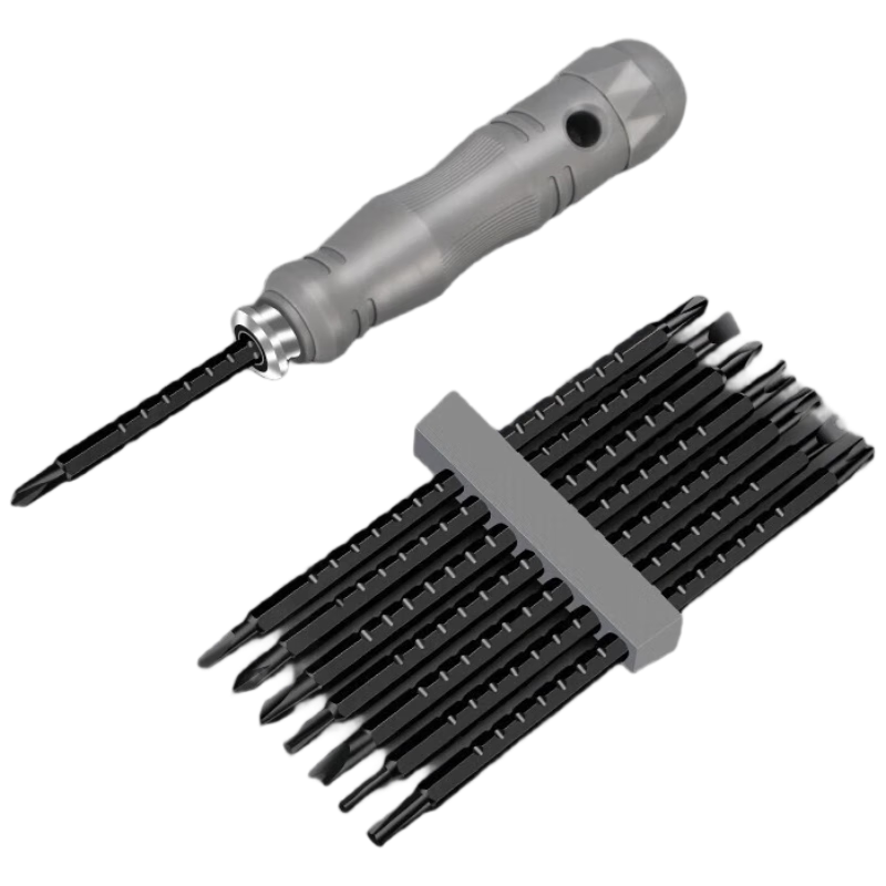 Fengshang 17-In Double-Ended Screwdriver Set, Multifunctional YU Triangle-Shaped Household High-Hardness Phillips And Torx Strong Magnetic