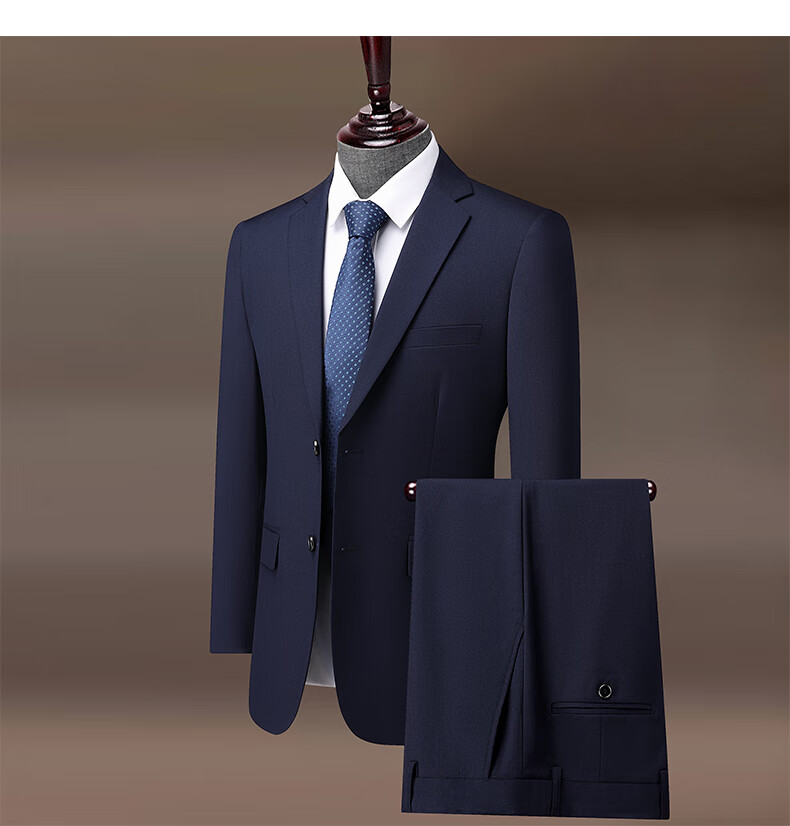 Hodo Men's Slim Fit Business Suit Set Groom Wedding Tuxedo Formal Attire 4
