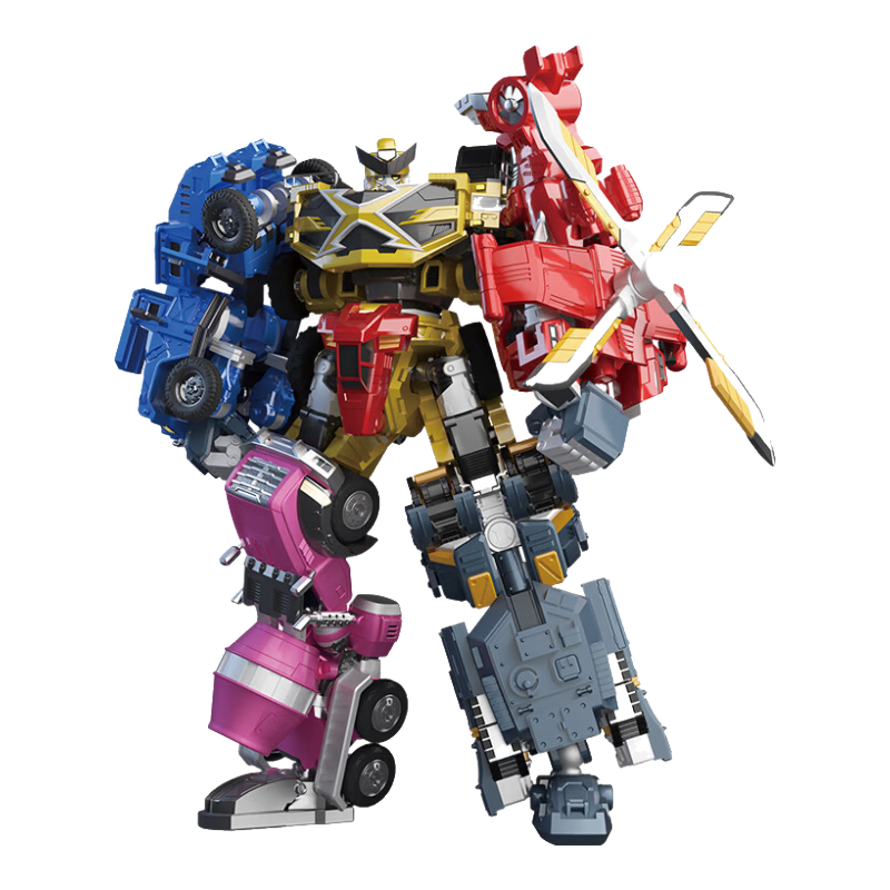 MinitegongduiX Wuxuan X Chuangshiji (Wuhedie) Fifth Anniversary Edition Mecha Combination Set, Fute Transforming Toy
