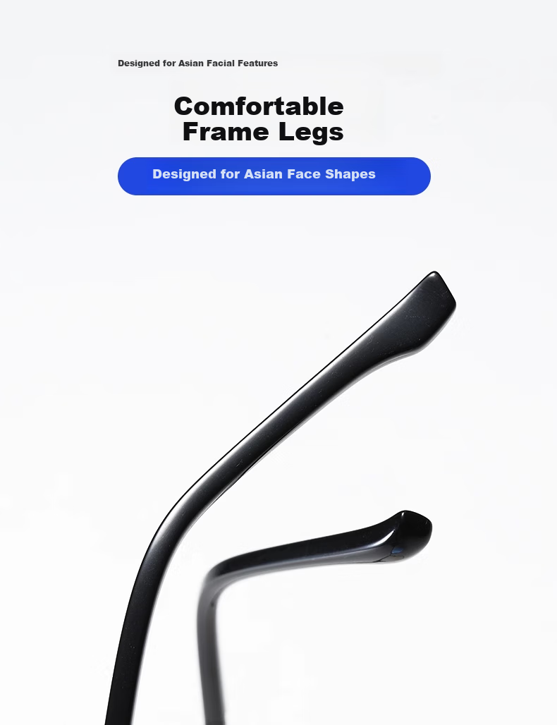 GOGOSOON Large Face Semi-Rimless Reading Glasses for Men, High Definition Ultra-Light Eye Protection Anti-Blue Light Fashionable Presbyopic Glasses for Middle-Aged And Elderly High-End Wome 12