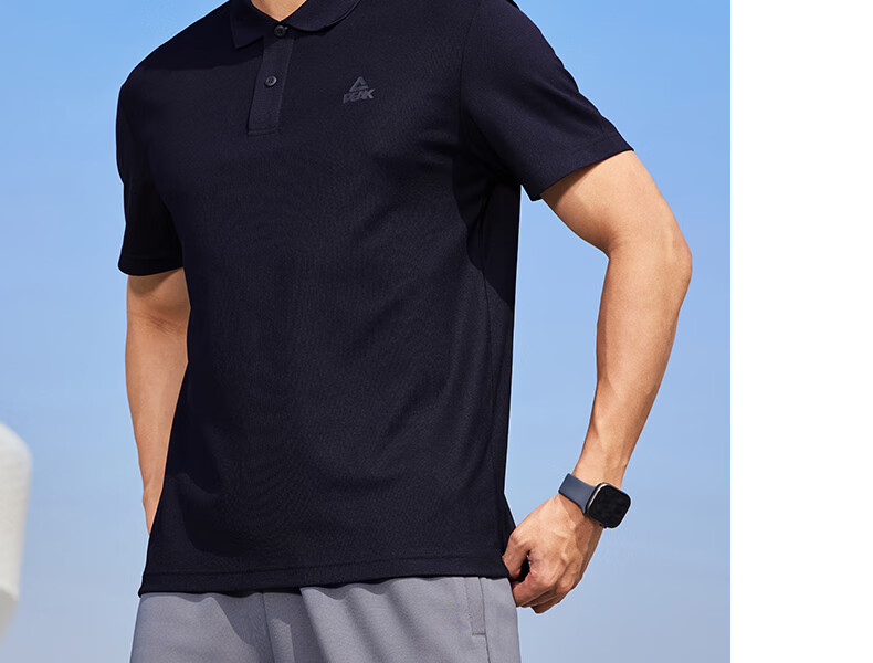 PEAK Polo Shirt for Men, Summer New Style, Sports Fitness Business Top, Breathable Casual T-Shirt, Loose Short Sleeve DF652241 29