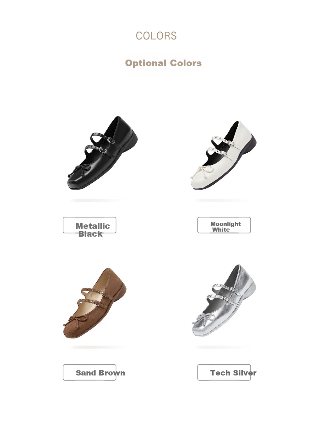 STACCATO Blogger Recommended Spring 2026 Yuguang Ballet Mary Jane Shoes, Ballet Flats S6821AQ6, Moonlight White, Size 37 4