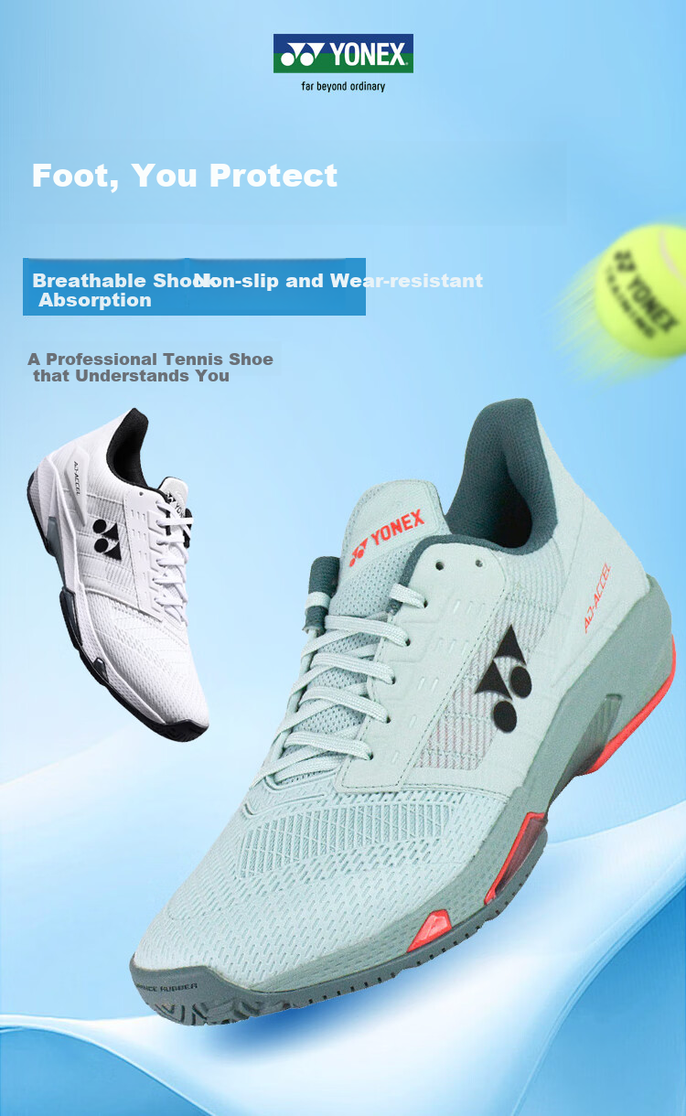 YONEX Tennis Shoes, Breathable, Shock-Absorbing, Non-Slip, Wear-Resistant, SHTAAMAEX White/black, Size 40 1