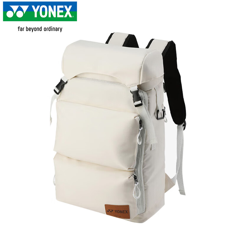 YONEX Tennis Bag, Multifunctional Large Capacity, Simple And Stylish Backpack, SBBG0008CR White