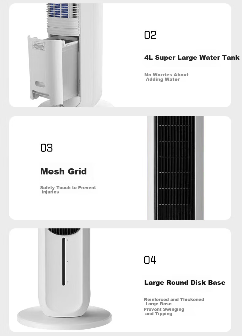 GREE [Cool And Warm] Home Remote Control Air Conditioner Fan Cooling Fan Negative Ion Purification Humidifying Floor Water-Cooled Tower Fan Cold Air Machine Temperature Reduction Cooling Fan KS-04X71RDg 17