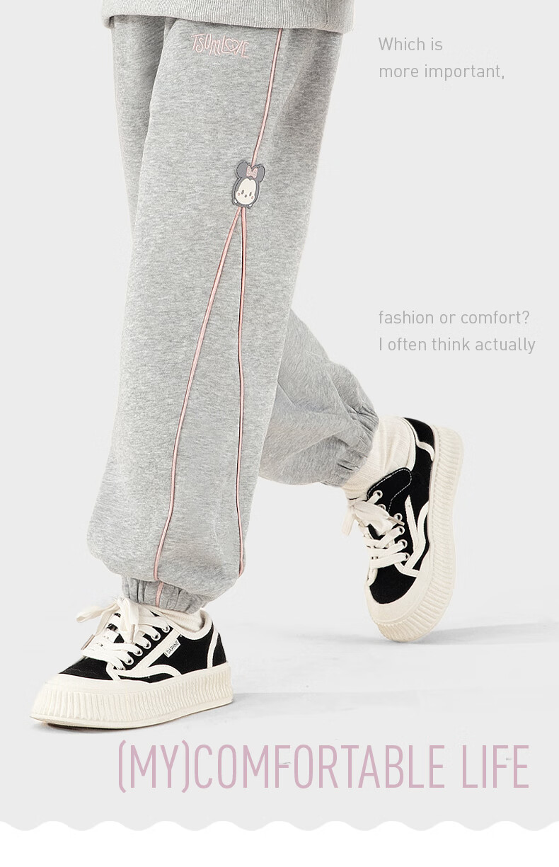 Disney Children's Pants Spring And Autumn Girls' Sweatpants Kids' Casual Trousers Children's Clothing 91127 Navy Blue 160 1