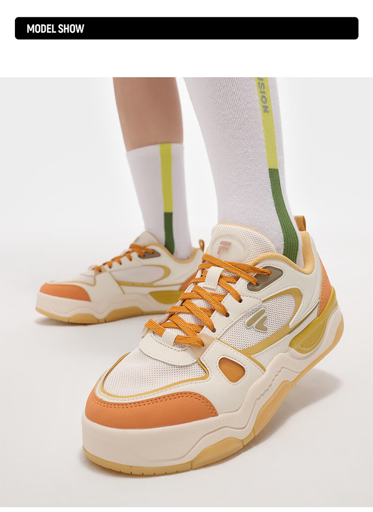 FILA FUSION Women's Sneakers 2026 Spring Sports Shoes BANK III Casual Comfortable Versatile 8