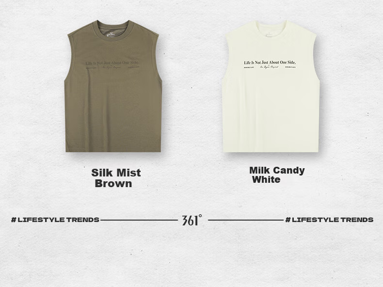 361° Men's Sports Tank Top, Spring And Summer Round Neck Loose Casual Outdoor Sleeveless Running Fitness Wear 632519501-4 4
