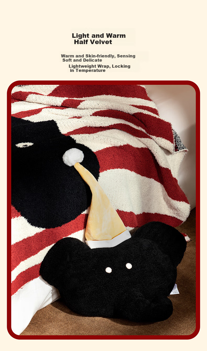 MIDO HOUSE Blanket, Small Throw for Office Nap, Sofa Blanket, Shawl, Air Conditioning Blanket, Coverlet, 120*150cm 5