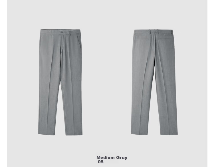 HLA Men's Dress Pants, Light Business Classic Series Slim-Fit Trousers for Spring 7