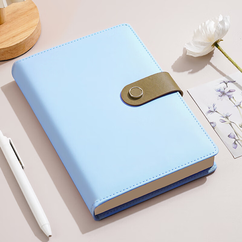 Weimei Notebook, 100 Sheets, Thickened, Aesthetic A5 Soft Cover, 25K Diary, Simple Student High-End Art Journal, Work Meeting Business Office, Premium Custom-Made, Can Print Logo