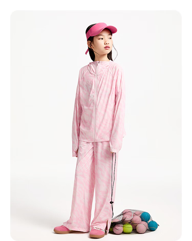 Annil Girls' Sun Protection Jacket, Summer 2025 New Ice-Cool Elastic Hooded Fashion Slim-Fit Sportswear 12