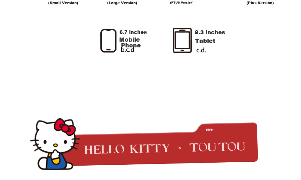 Toutou HelloKitty Underarm KT Cat Backpack for Girls, Best Friends' Outing, Middle And High School Students, Cute Birthday Gift 20