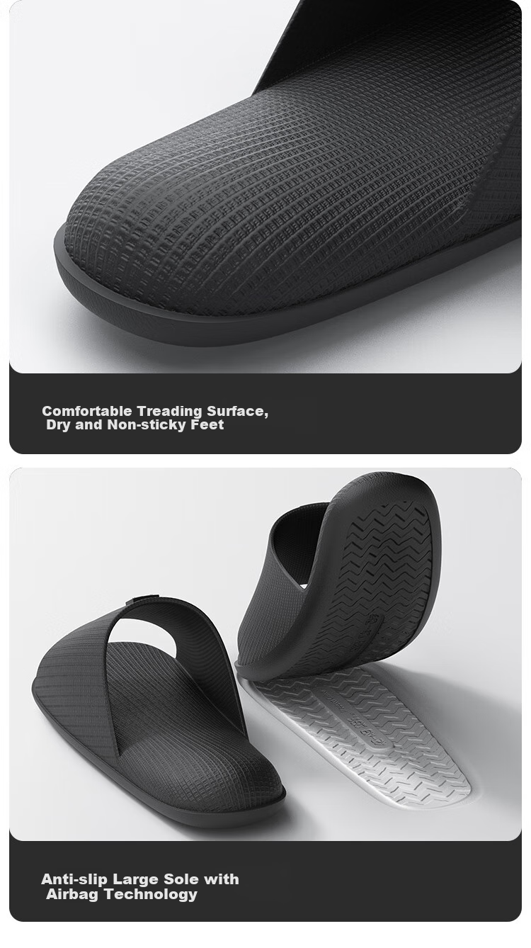 Sanli Non-Slip Indoor Home Slippers for Men And Women, Bathroom Outdoor Wear Summer Sandals, Gray, Size 40-41 9