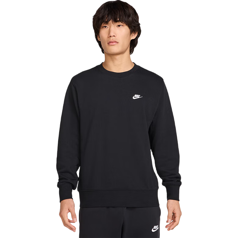 NIKE Men's Spring And Autumn Crew Neck Sweatshirt, Casual Sportswear, Fashionable And Simple FN3889-010 Black L