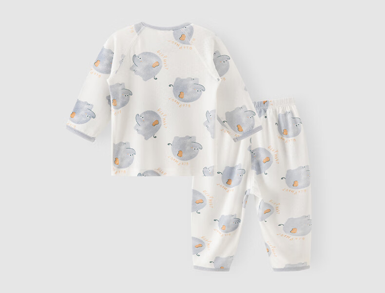 Guaiqi Bear Baby Summer Thin Pajamas Set Homewear Separate Cooling Modal Mesh Air Conditioning Clothes 19