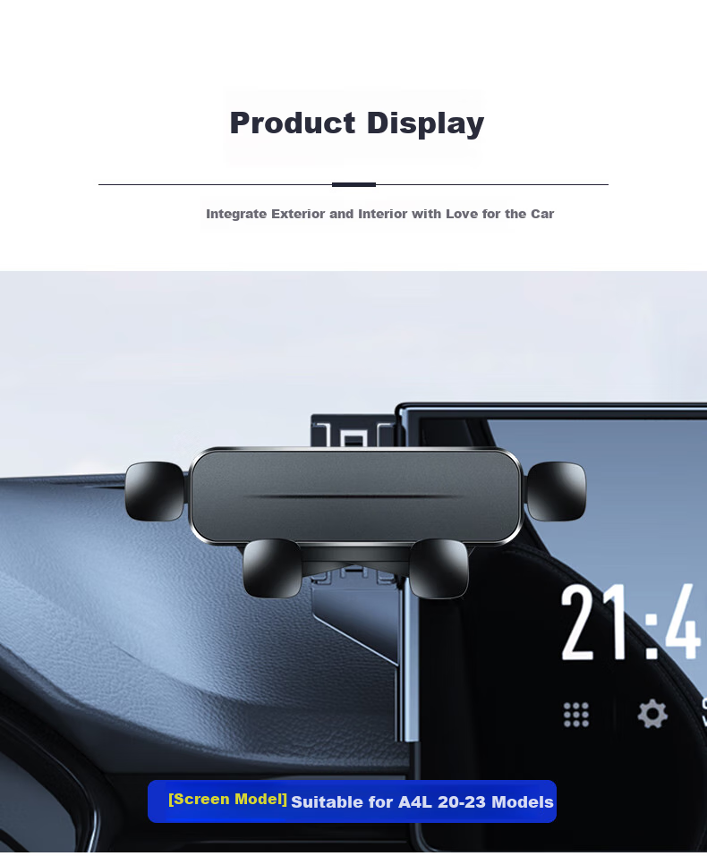 Feimiao Audi-Specific Car Phone Holder for New Q5L A4L A5, Central Control Screen Navigation Mount 14