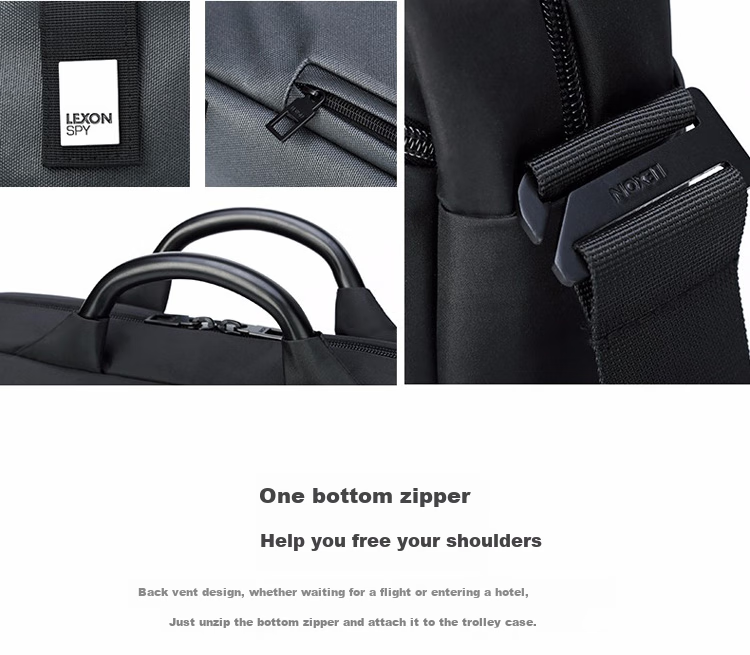LEXON Laptop Bag, 15.6/16 Inch Handheld Briefcase, Men's Business Notebook Bag, Patchwork Shoulder Crossbody Bag 9
