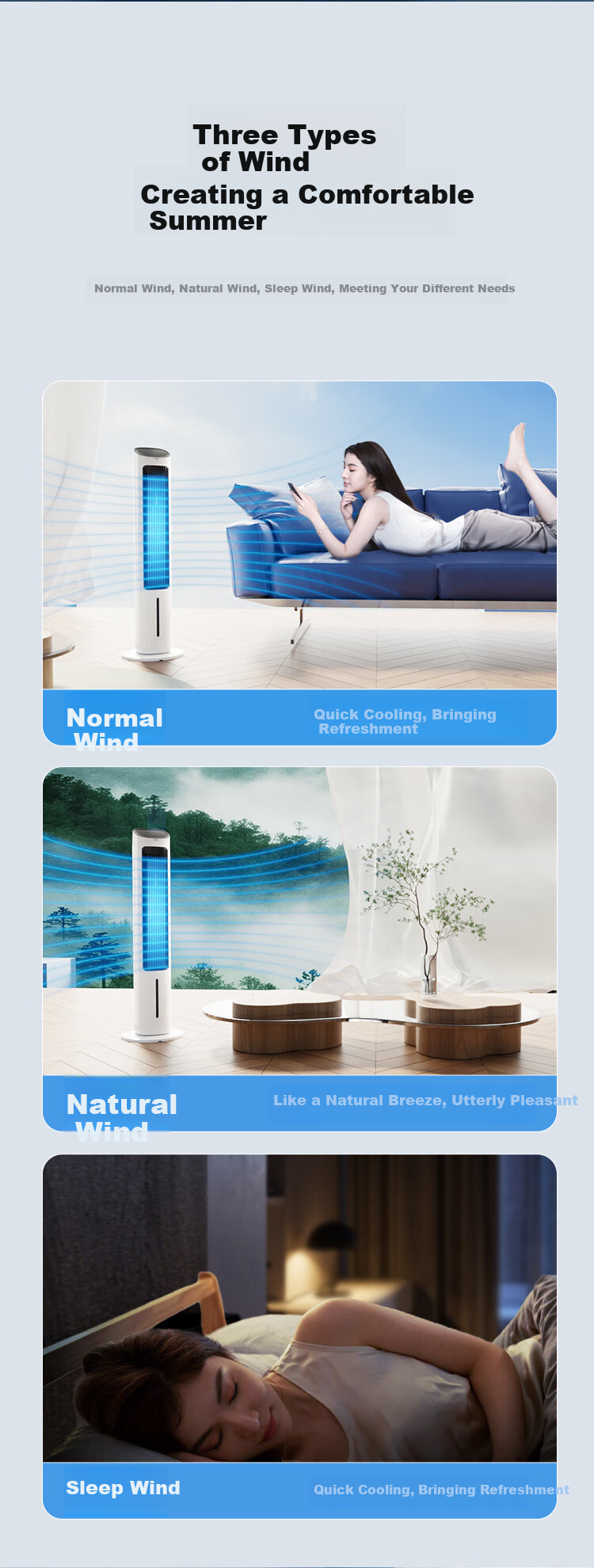 GREE [Plasma Sterilization] Home Air Conditioner Fan with Humidification, Cooling Fan with Water Cooling, Bladeless Tower Fan, Energy-Saving Cooling Machine, Air Cooler KS-06X70Dag 14