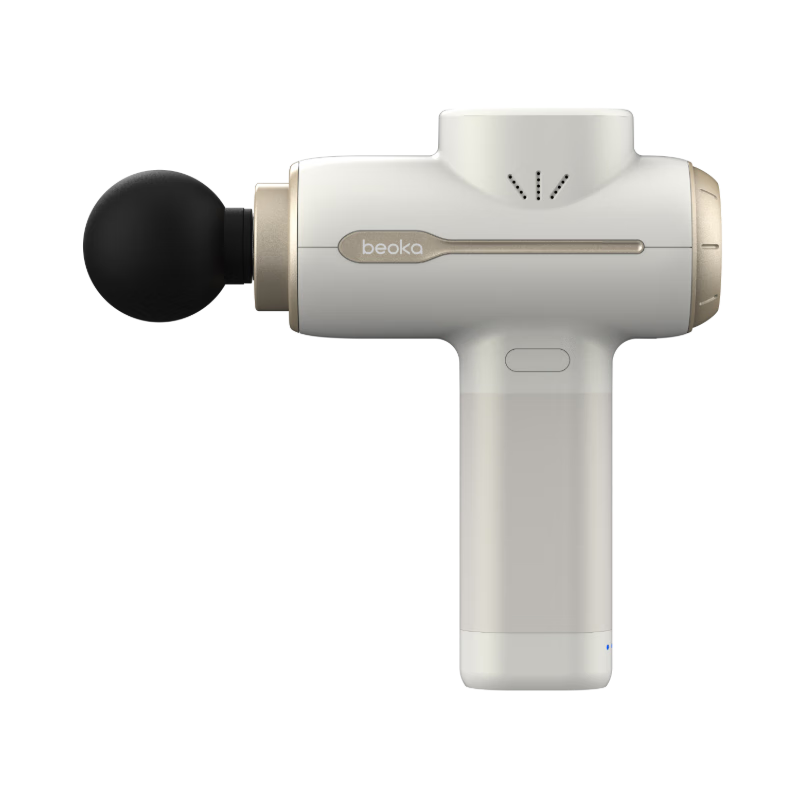 Beoka Massage Gun with Adjustable Depth, Deep Muscle Relaxation, Portable Thigh Shoulder Neck Back Massager, Teacher's Day Gift M2 ProMax White