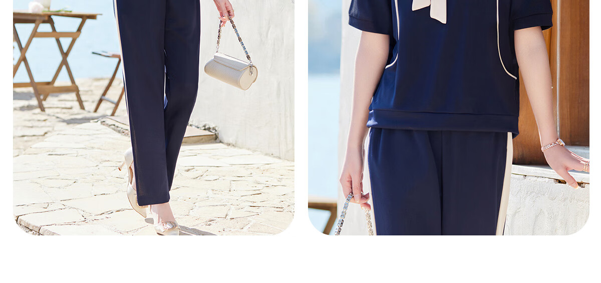 Yuzhaolin Mom Spring Sports Suit Middle-aged and Elderly Women's Long Sleeve Sportswear Two-piece Set Y51K051 11