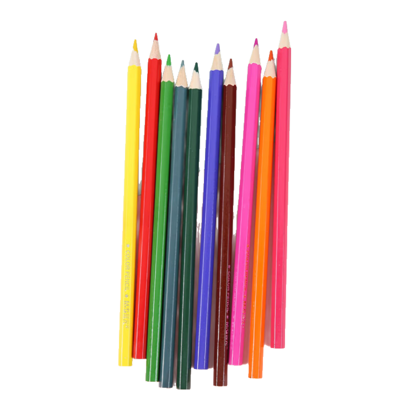 M&G 18-Color Oil-Based Colored Pencils for Students' Art, Drawing, Coloring, Children's Painting, Hexagonal Barrel, Green Tube, Teacher Recommended, Single Tube AWP34307