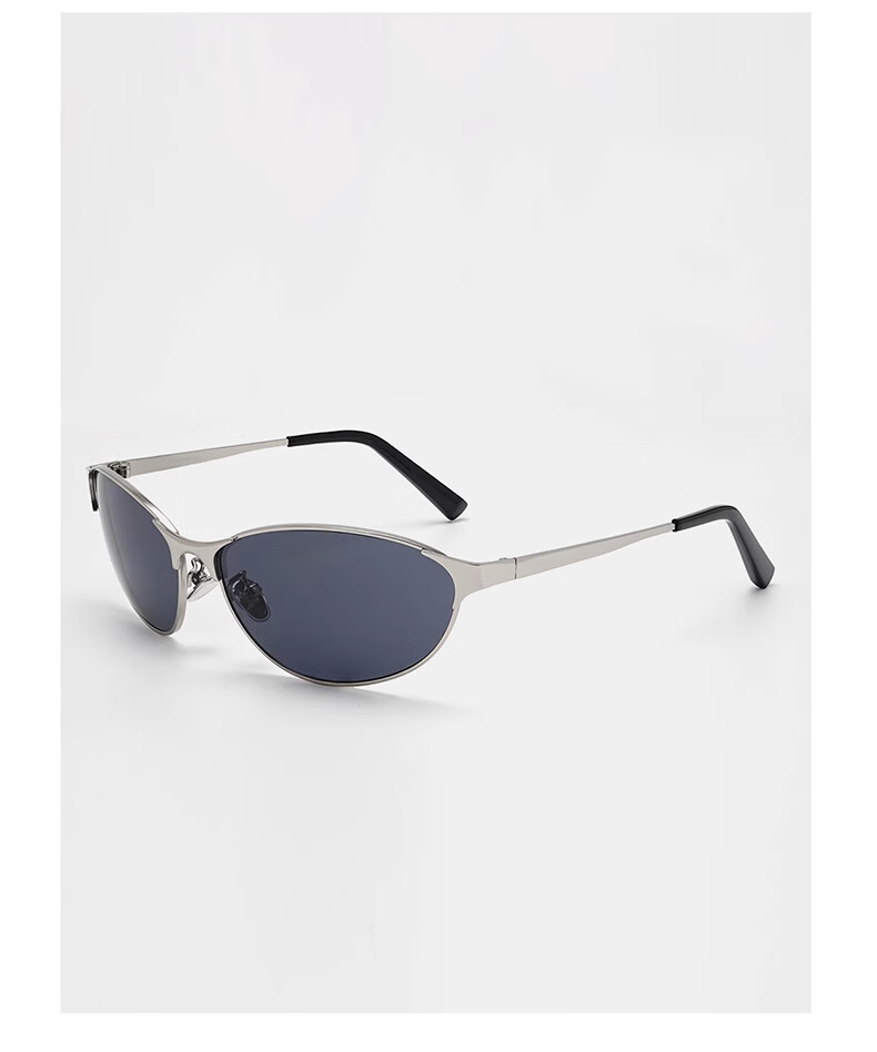 GOGOSOON New Y2k Retro Cat Eye High-End Metal Sunglasses for Women, Futuristic Riding Feel, UV Protection Sunglasses 10
