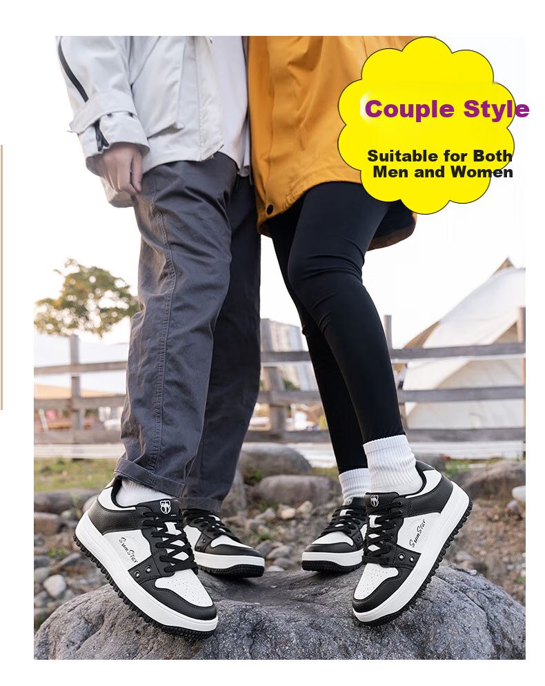 VANCAMEL Men's Sneakers, Couple's Outdoor Casual Shoes, Men's Sports Shoes, Women's White Shoes, 6066 White, Size 38 3