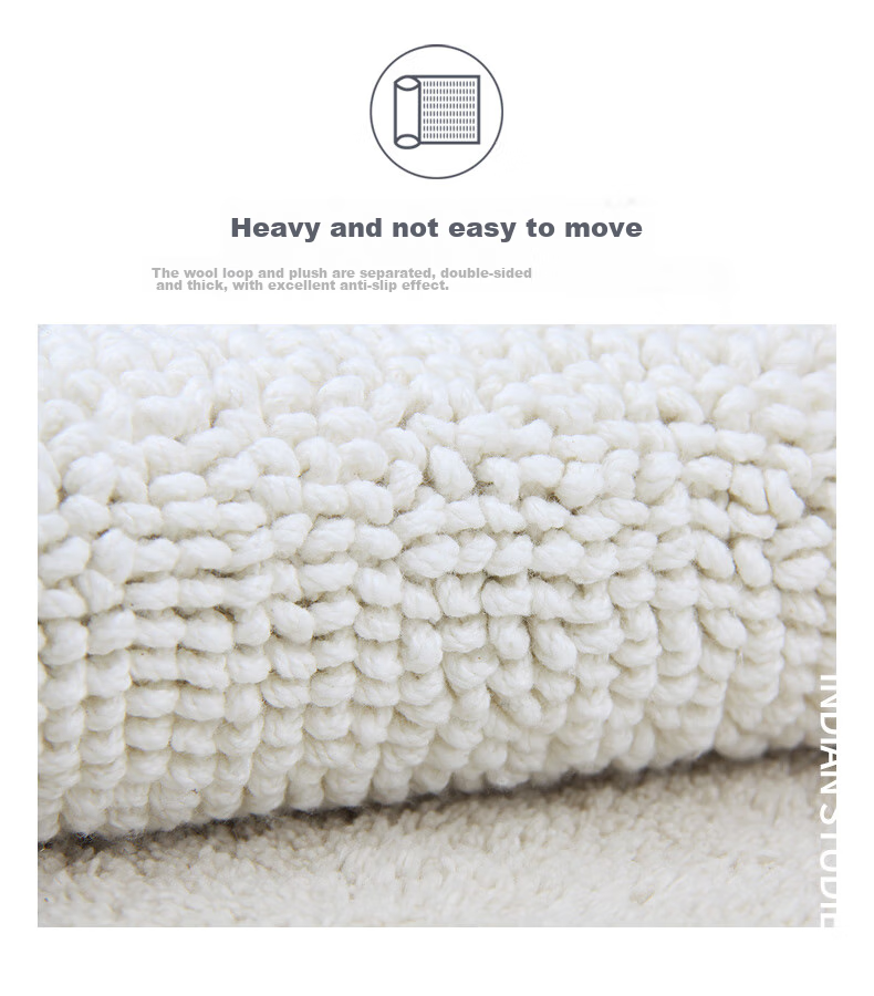 Amarelle Yijing Tiancheng Non-Slip Absorbent Floor Mat, Dust-Proof Bathroom Toilet Mat, Mat05 Off-White (50*80cm) 9