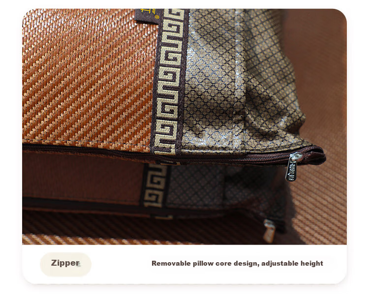 Laoxijiang Rattan Cooling Pillow Summer Mat Pillow with Tea Leaf And Floral Fragrance, Single Tea Scent Pillow, 55*30cm 7