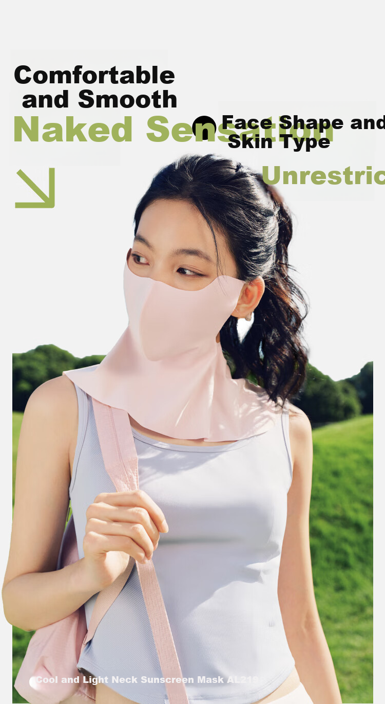 Beneunder Sun Protection Neck Gaiter for Women, UV-Resistant Face Mask, Sun Protection Face Covering, Mountain Gray AL219 2