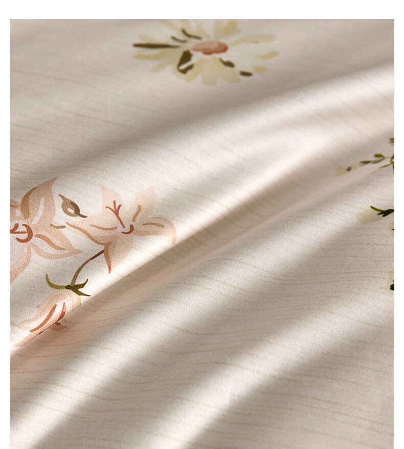 LOVO Luolai Home Textiles, Luxury 60S Combed Cotton Sateen Four-Piece Set, All Cotton, 1.5 Meters, JINGDONG Customized Versio 5