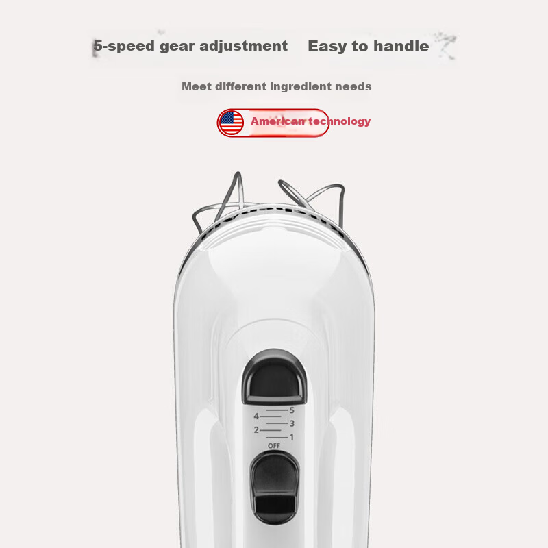 KitchenAid (Kaishanyi) Original Imported Electric Hand Mixer, Small Multi-Functional Cream Whipper And Blender, Handheld, Imperial Red, 5KHM5110CER
