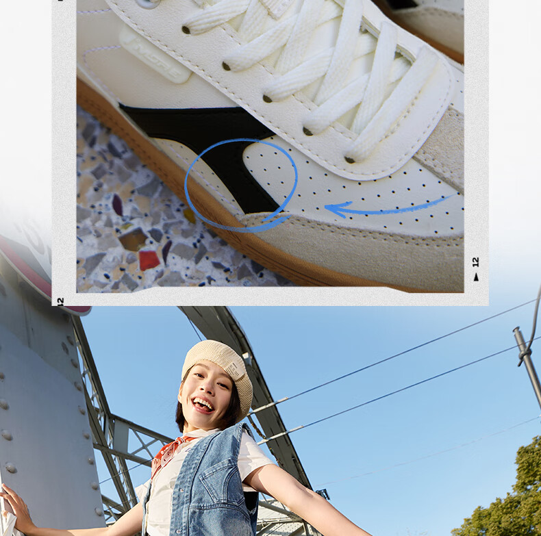 361° Women's Sneakers, Spring And Summer Casual Thin-Soled Training Shoes, T-Toe Shoes, Low-Top Breathable Sports Shoes, 682526613-1 6